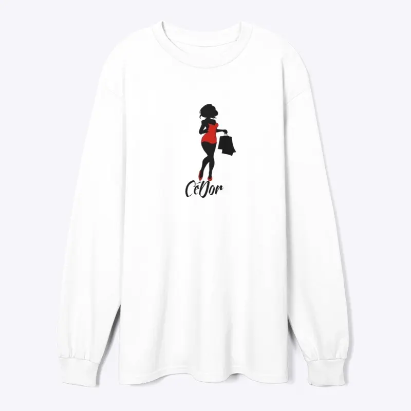 Cedor Couture White Long Sleeve Tee